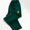 Green Embroidered Fleece Trouser