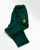 Green Embroidered Fleece Trouser
