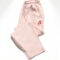 Pink Embroidered Fleece Trouser