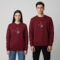 Maroon Embroidered Sweatshirt